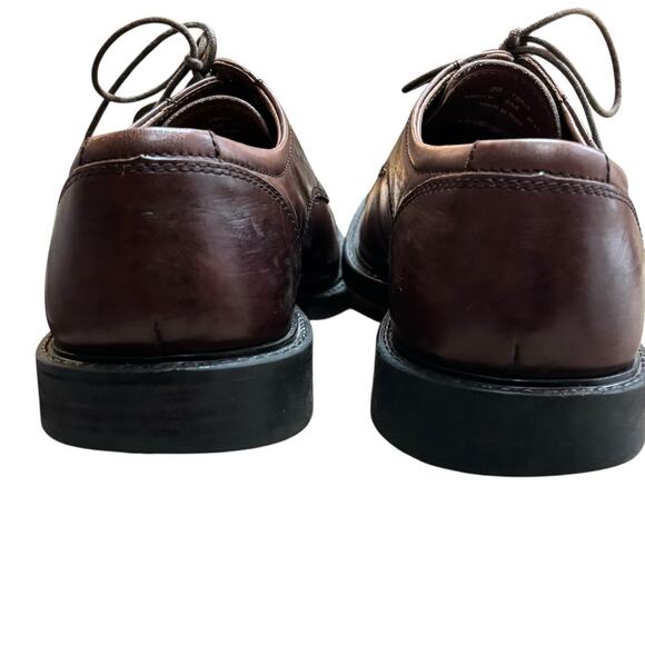 Johnston & Murphy Tabor Brown - Cognac Tan 9M Cap Toe Dress Shoe Oxfords Lace Up - Picture 4 of 8